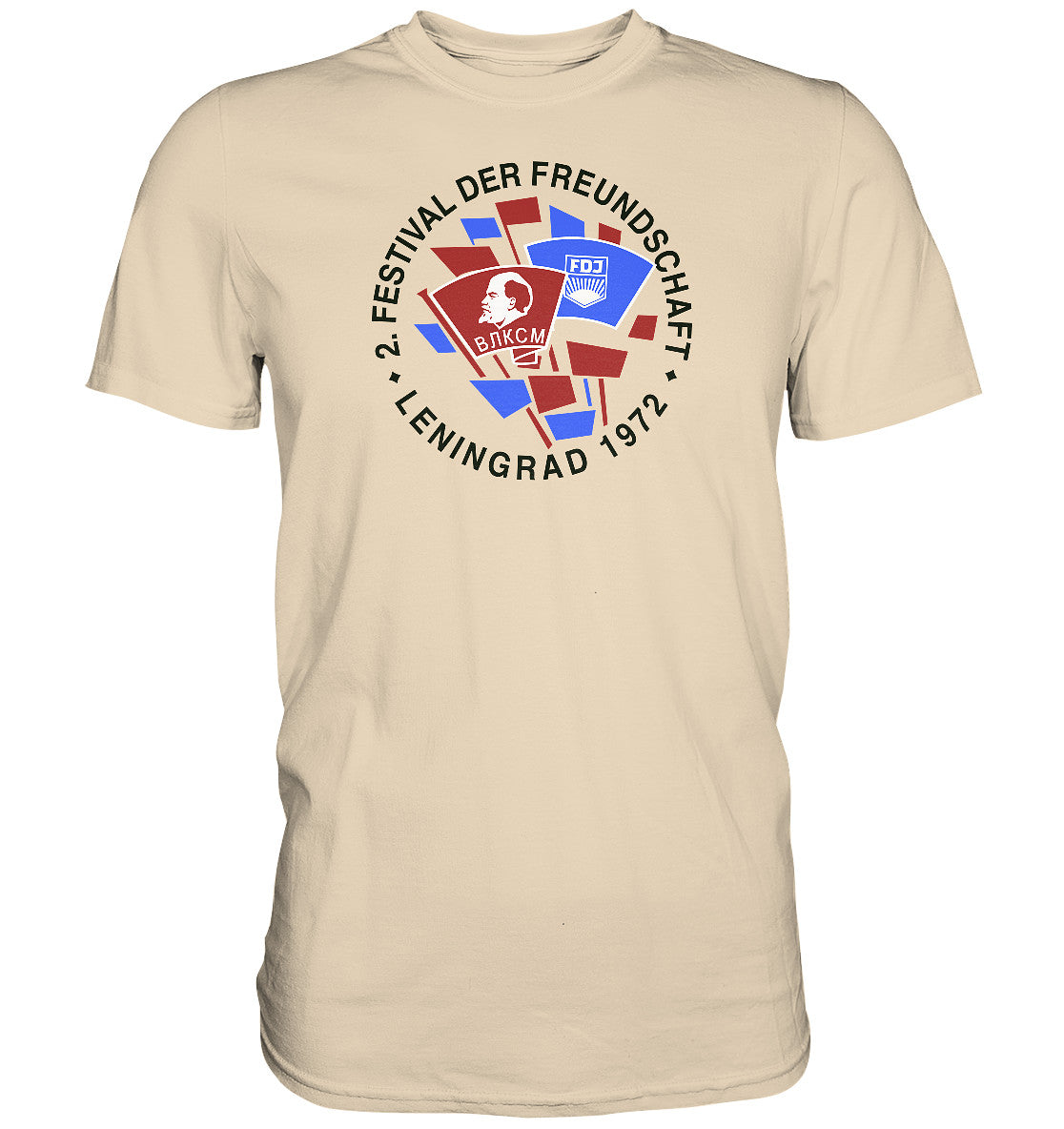 DDR Ostalgie Shirt Unisex • 2. FESTIVAL DER FREUNDSCHAFT - LENINGRAD
