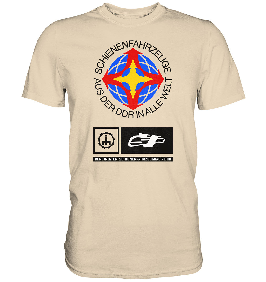 DDR Ostalgie Shirt Unisex • VEREINIGTER SCHIENENFAHRZEUGBAU DDR