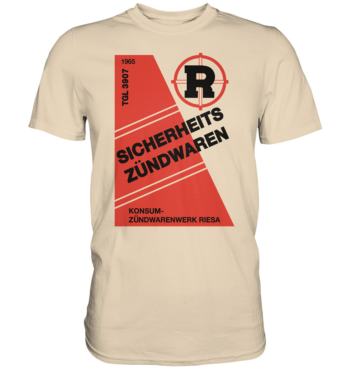 DDR Ostalgie Shirt Unisex • RIESA SICHERHEITSZÜNDWAREN