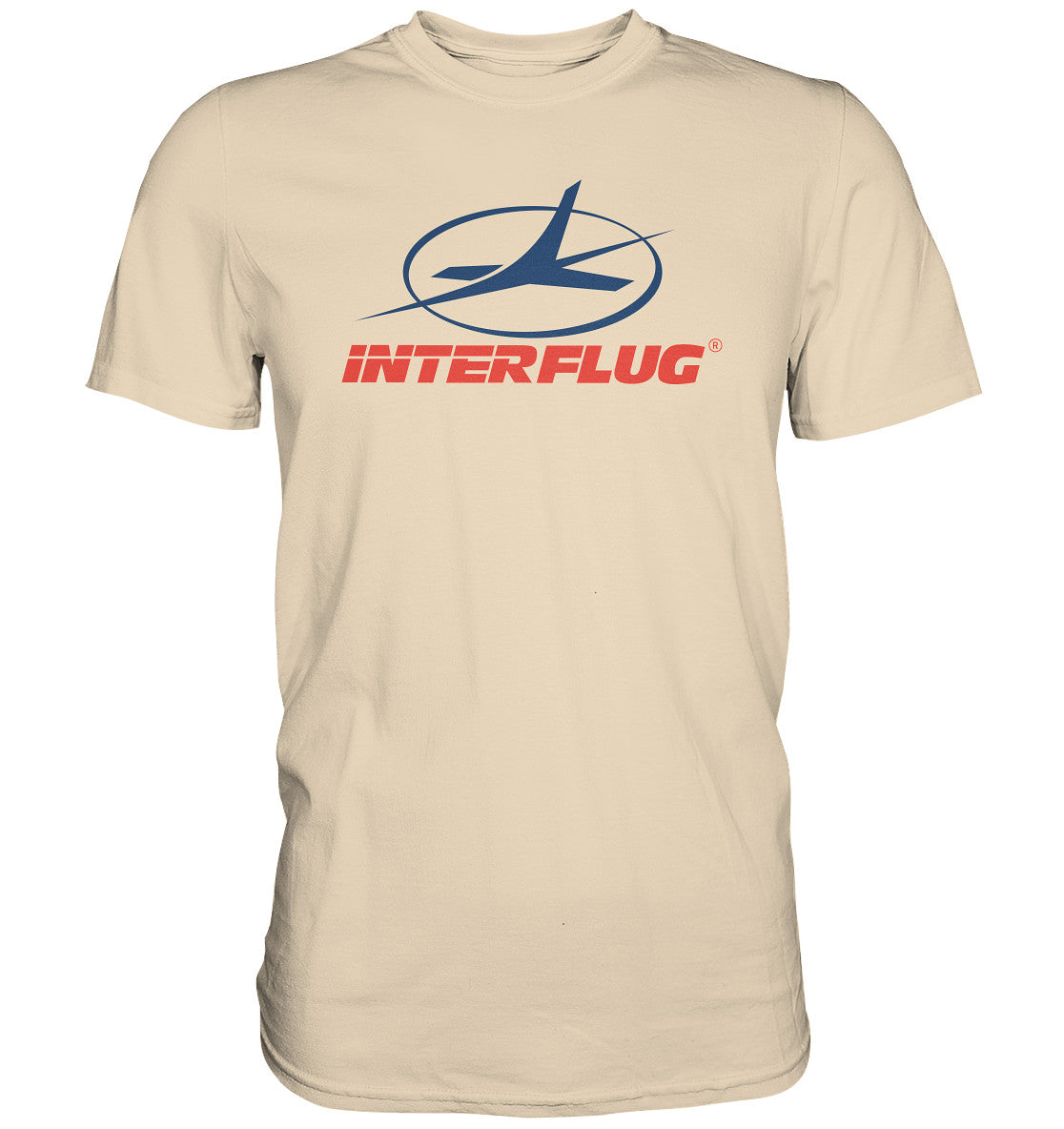 DDR Ostalgie Shirt Unisex • DDR INTERFLUG LOGO