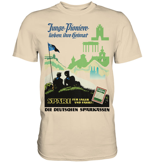 DDR Ostalgie Shirt Unisex • JUNGE PIONIERE LIEBEN IHRE HEIMAT