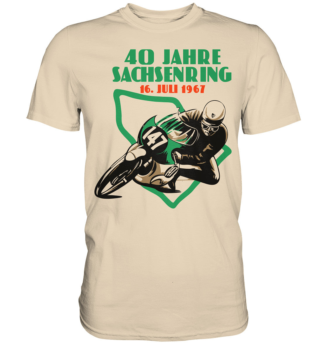 DDR Ostalgie Shirt Unisex • 40 JAHRE SACHSENRING 1967