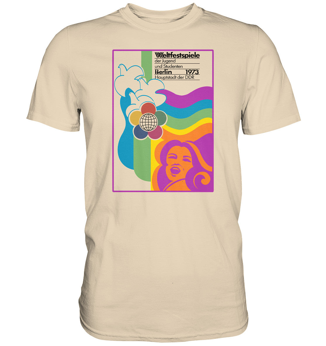 DDR Ostalgie Shirt Unisex • WELTFESTSPIELE BERLIN, DDR 1973
