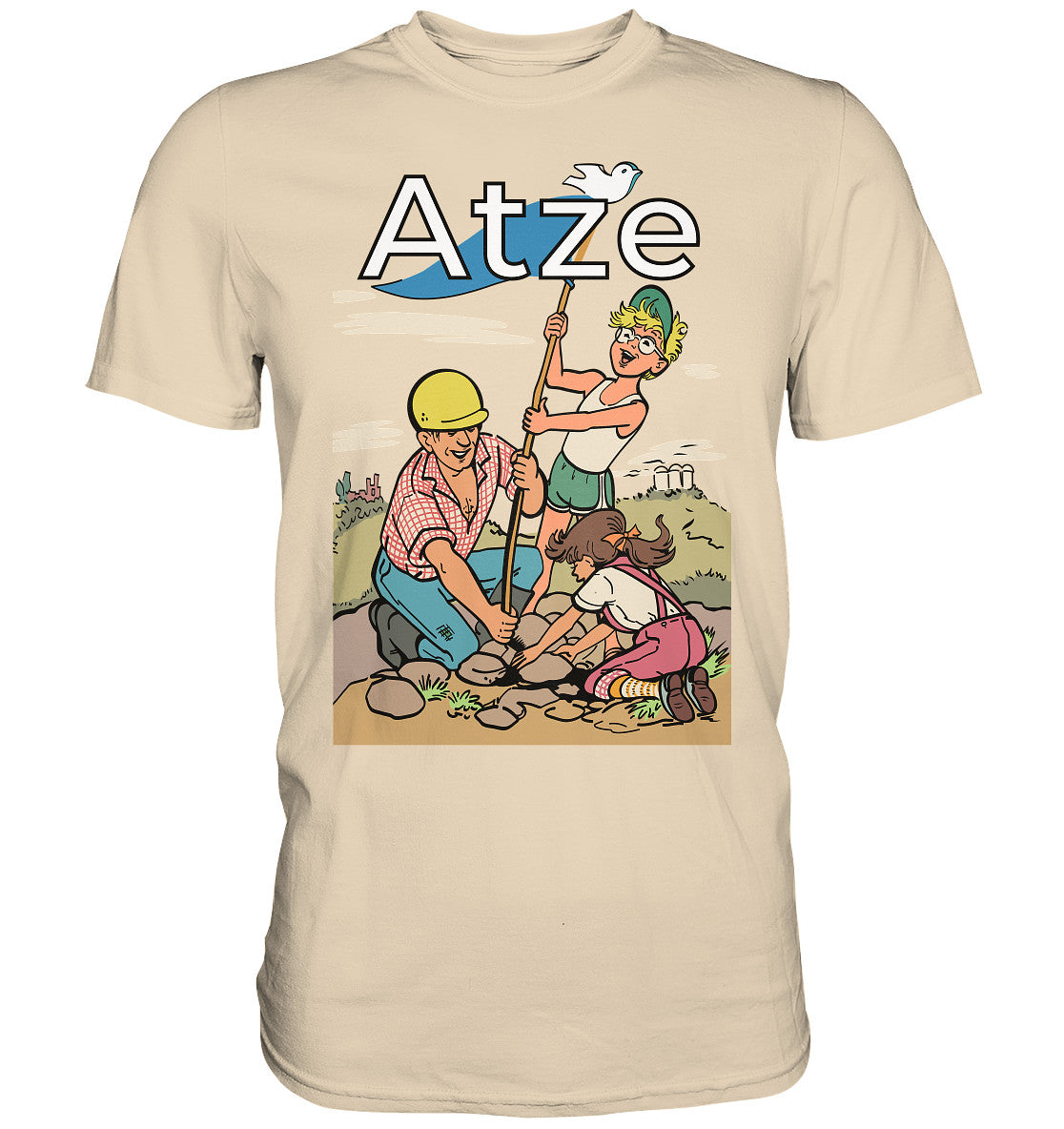 DDR Ostalgie Shirt Unisex • ATZE - TITEL FRIEDENSFLAGGE