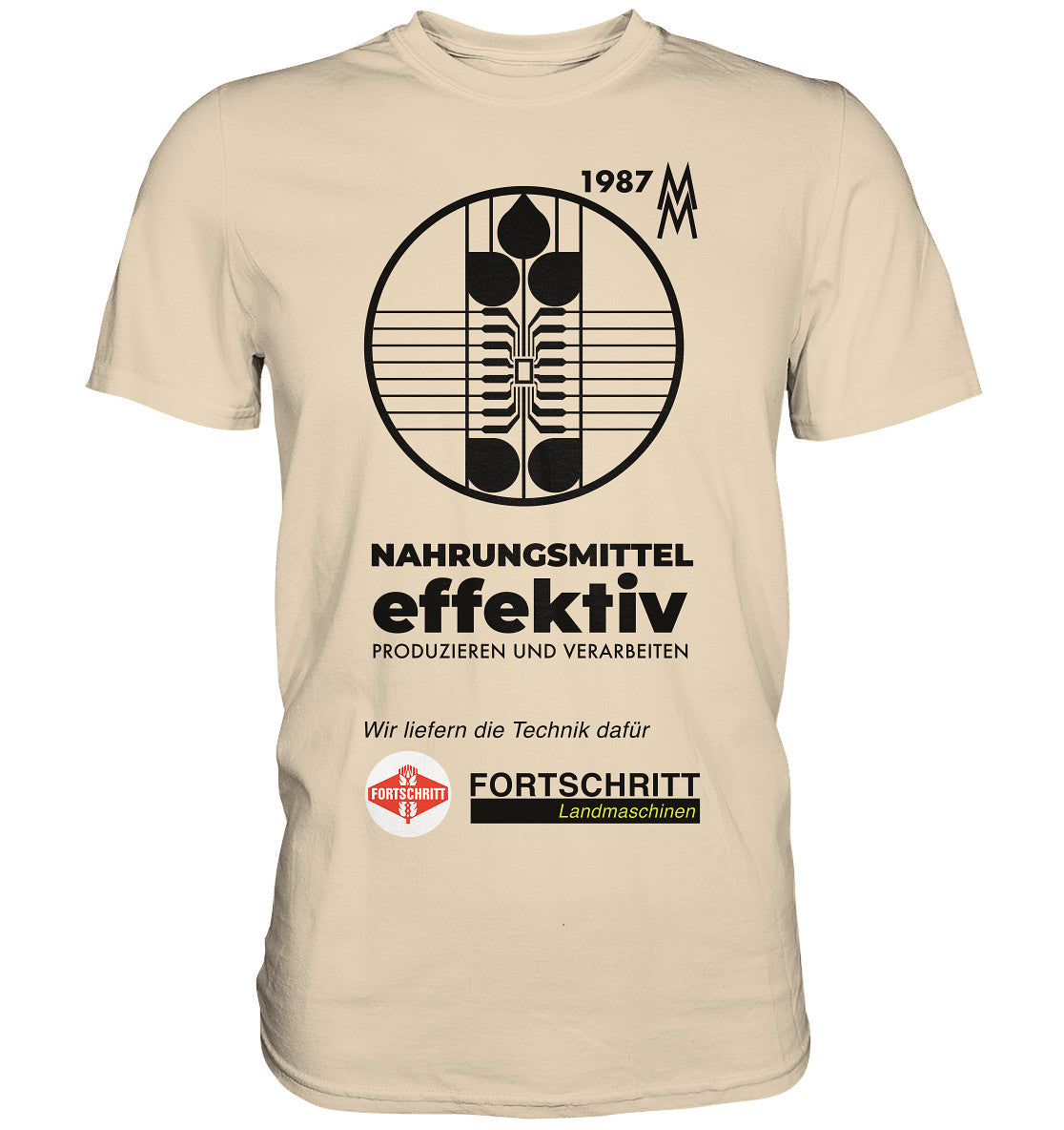 DDR Ostalgie Shirt Unisex • FORTSCHRITT LANDMASCHINEN - MESSE LEIPZIG 1987