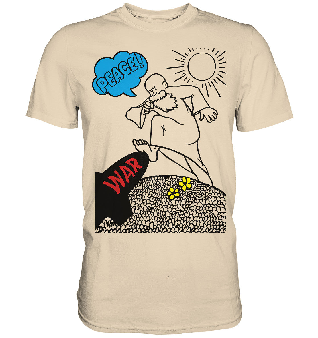 DDR Ostalgie Shirt Unisex • PEACE & WAR (ORIGINAL DDR-PLAKAT)