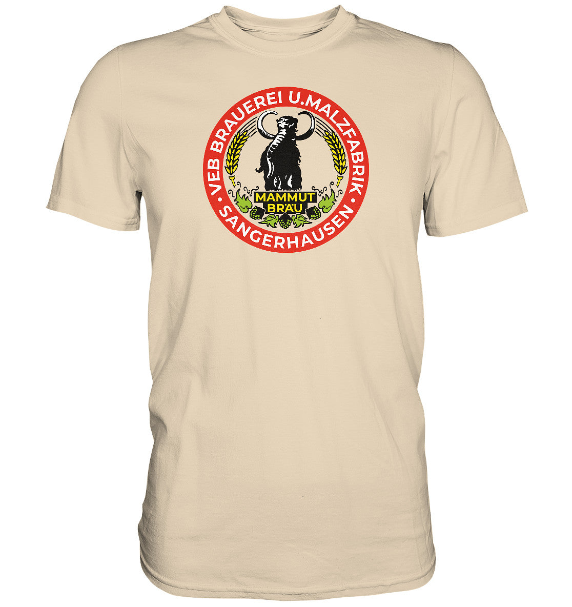DDR Ostalgie Shirt Unisex • VEB BRAUEREI SANGERHAUSEN - MAMMUT BRÄU