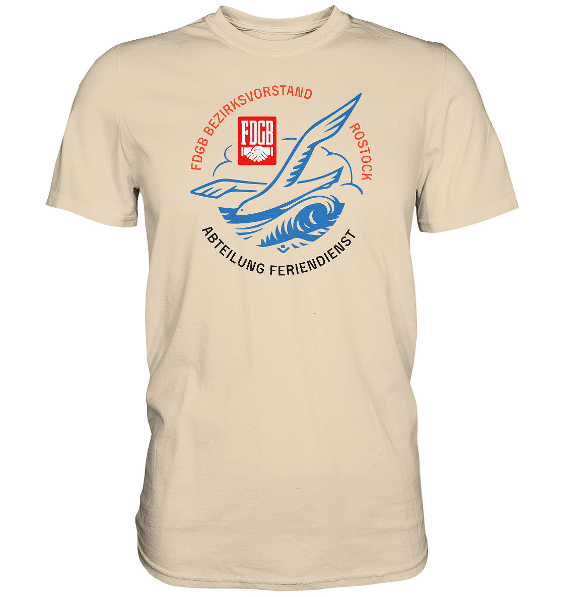 DDR Ostalgie Shirt Unisex • FDGB FERIENDIENST ROSTOCK