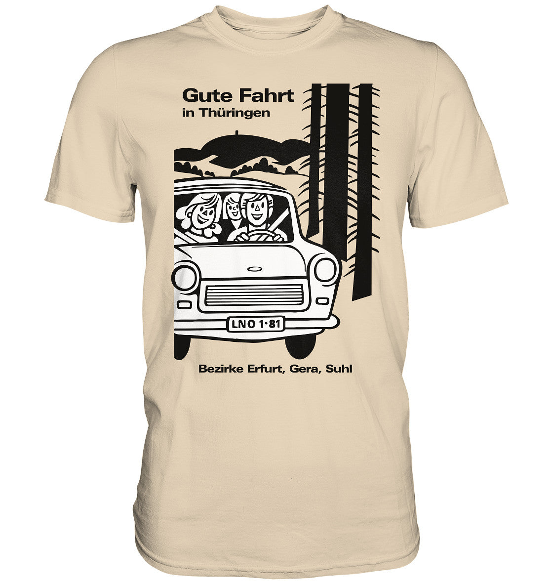 DDR Ostalgie Shirt Unisex • GUTE FAHRT IN THÜRINGEN