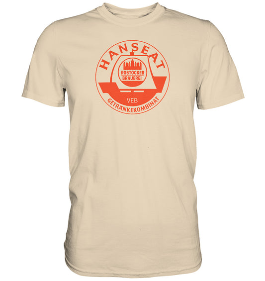 DDR Ostalgie Shirt Unisex • HANSEAT ROSTOCKER BRAUEREI VEB