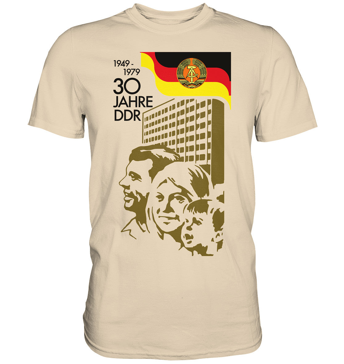 DDR Ostalgie Shirt Unisex • 30 JAHRE DDR - BRIEFMARKE