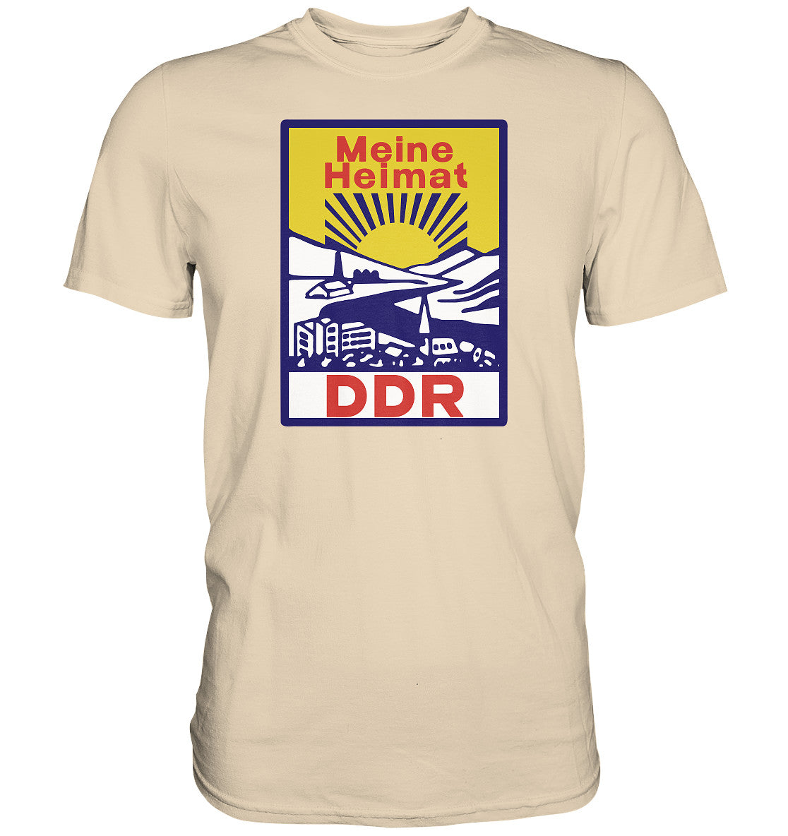 DDR Ostalgie Shirt Unisex • MEINE HEIMAT DDR