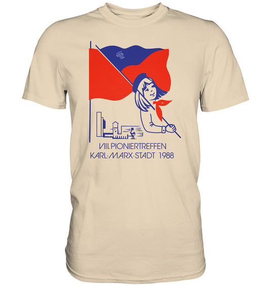 DDR Ostalgie Shirt Unisex • 8. PIONIERTREFFEN KARL-MARX-STADT 1988
