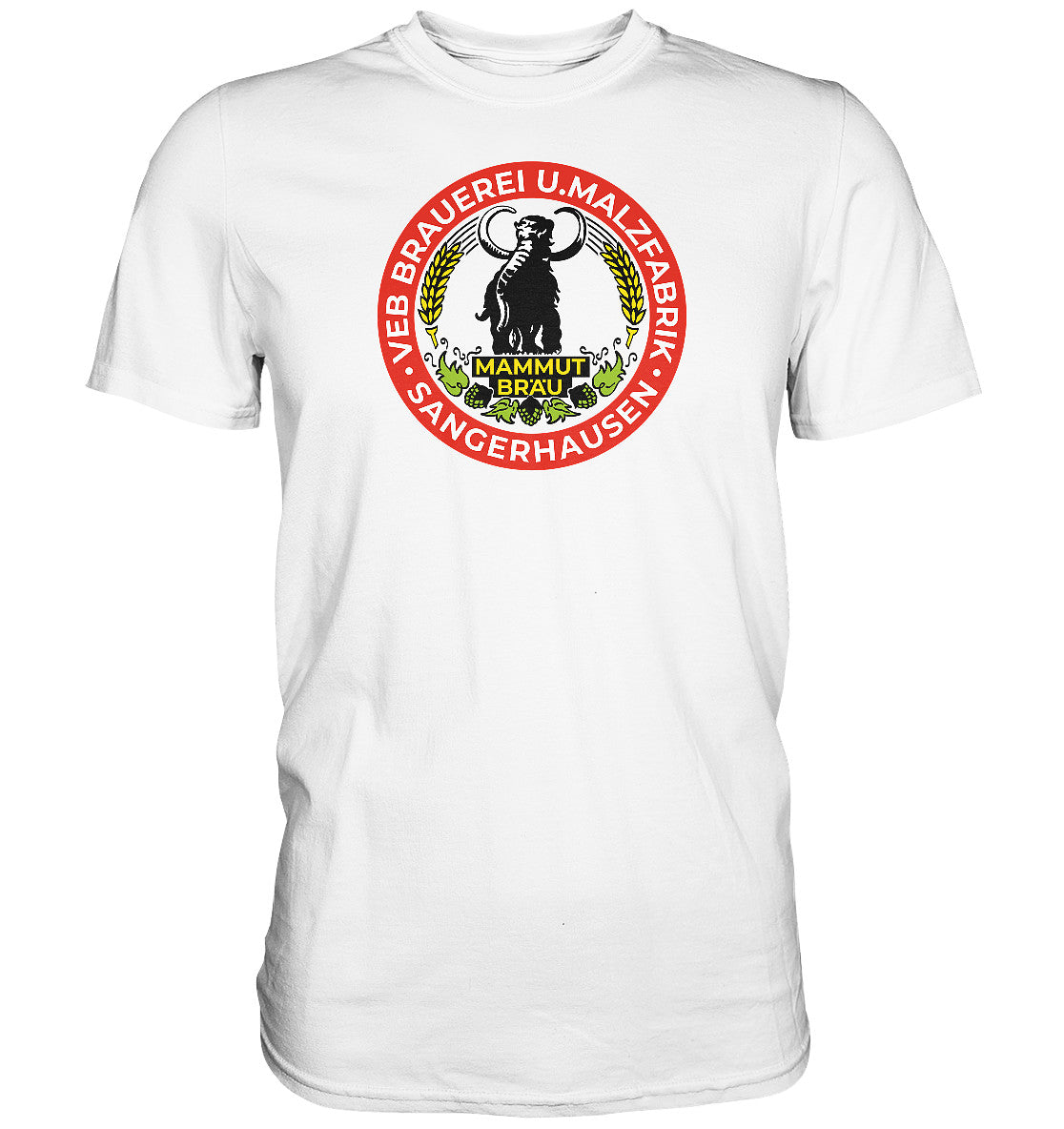 DDR Ostalgie Shirt Unisex • VEB BRAUEREI SANGERHAUSEN - MAMMUT BRÄU