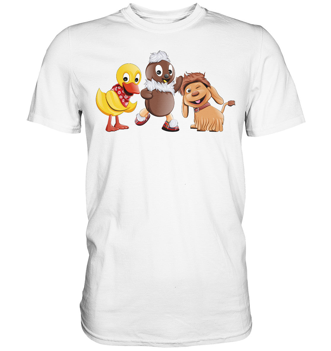 DDR Ostalgie Shirt Unisex • UNSER SANDMÄNNCHEN - PITTI, MOPPI & SCHNATTERINCHEN