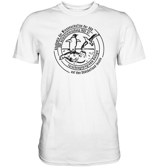 DDR Ostalgie Shirt Unisex • ANTARKTISFORSCHUNG DER DDR - 1985-1987 - POSTSTEMPEL