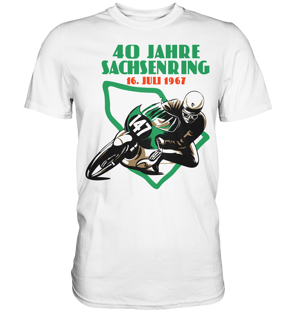 DDR Ostalgie Shirt Unisex • 40 JAHRE SACHSENRING 1967