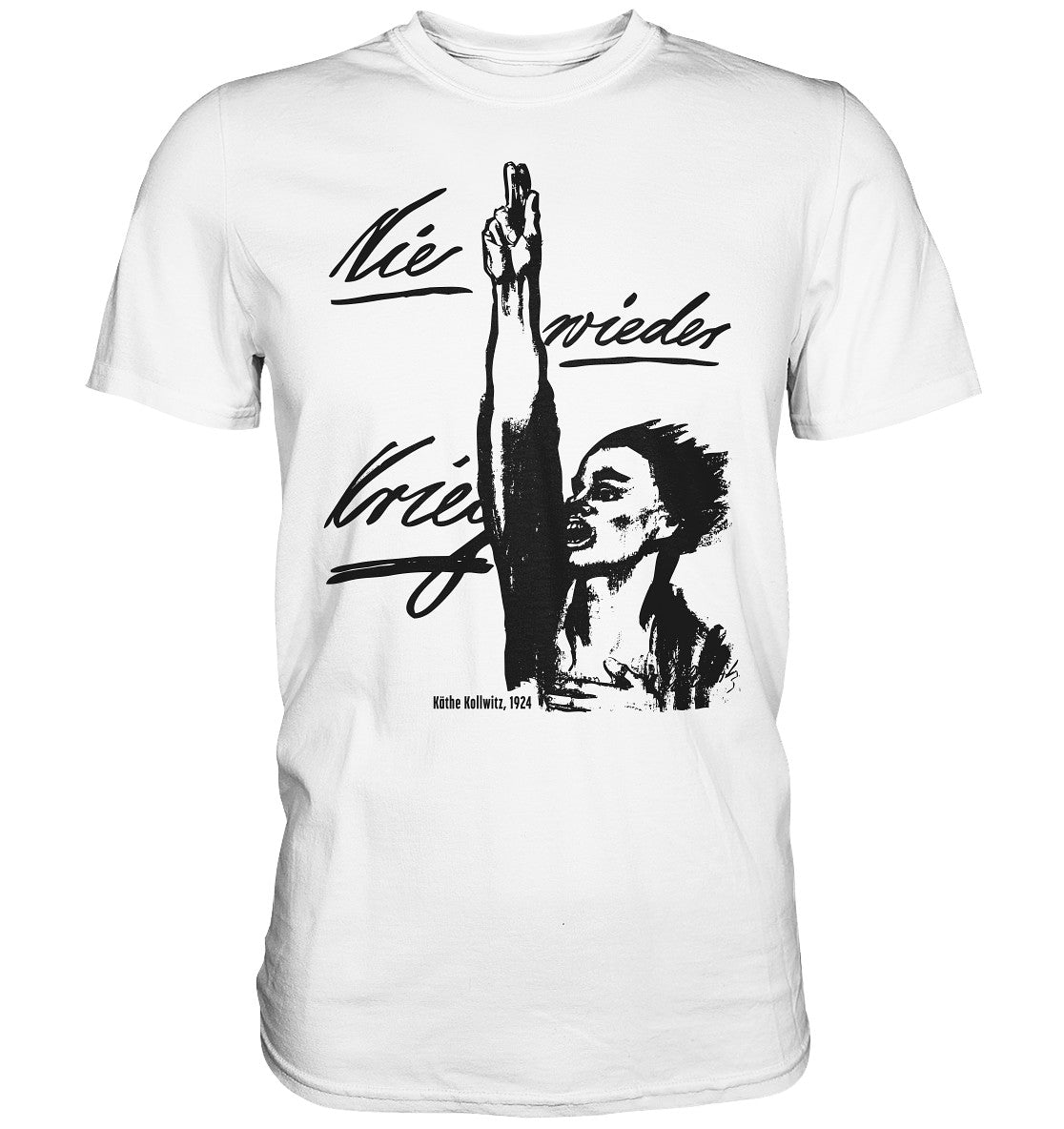 DDR Ostalgie Shirt Unisex • NIE WIEDER KRIEG - KÄTHE KOLLWITZ
