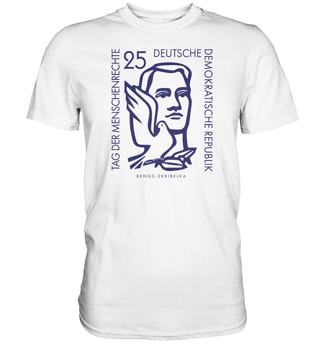 DDR Ostalgie Shirt Unisex • DDR BRIEFMARKE - TAG DER MENSCHENRECHTE
