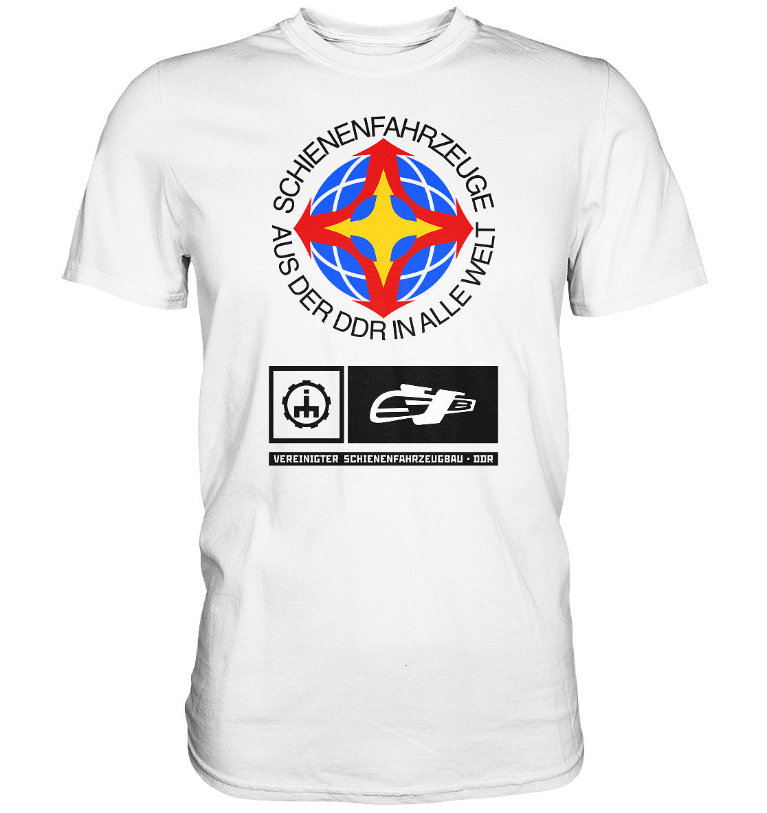 DDR Ostalgie Shirt Unisex • VEREINIGTER SCHIENENFAHRZEUGBAU DDR