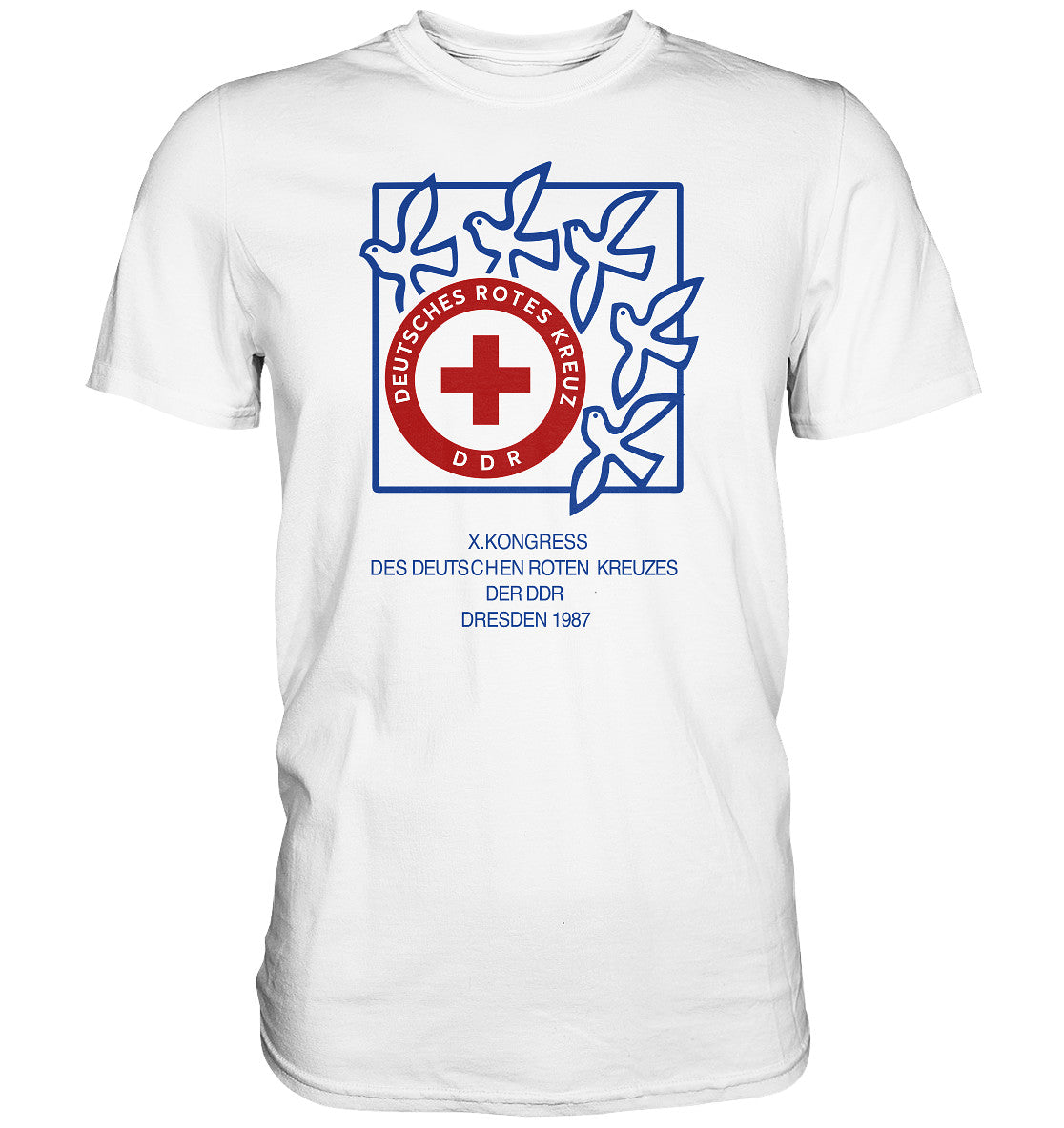 DDR Ostalgie Shirt Unisex • KONGRESS DES DRK DRESDEN 1987