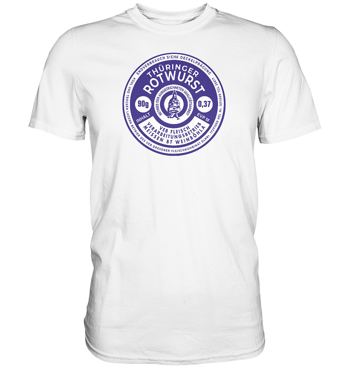 DDR Ostalgie Shirt Unisex • THÜRINGER ROTWURST KONSERVE