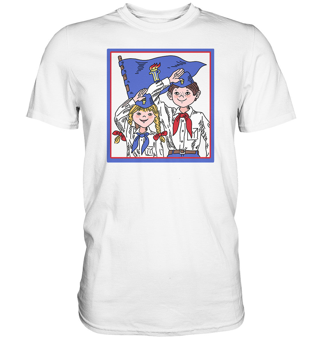 PREMIUM SHIRT UNISEX • JUNGE PIONIERE - ORIGINAL ILLUSTRATION