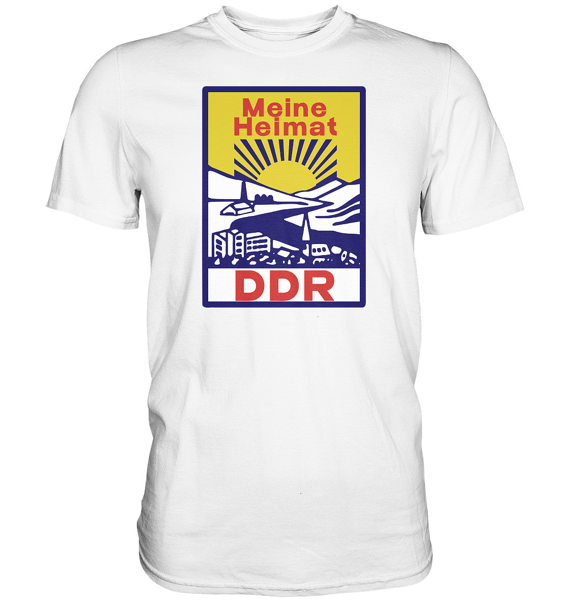 DDR Ostalgie Shirt Unisex • MEINE HEIMAT DDR