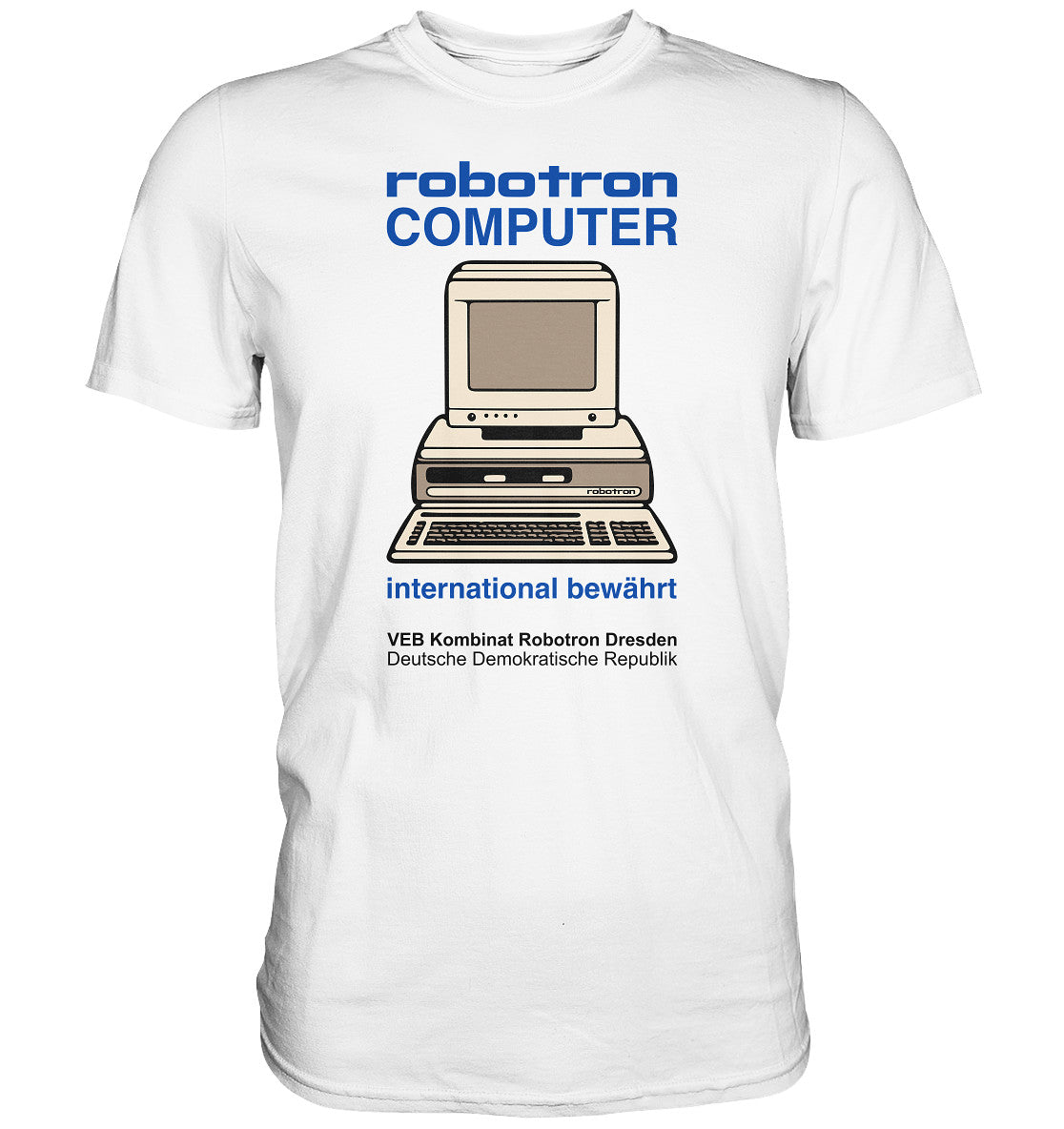 DDR Ostalgie Shirt Unisex • ROBOTRON COMPUTER DRESDEN