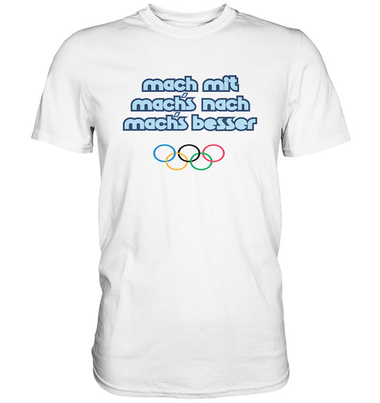 DDR Ostalgie Shirt Unisex • MACHMIT MACHSNACH MACHSBESSER