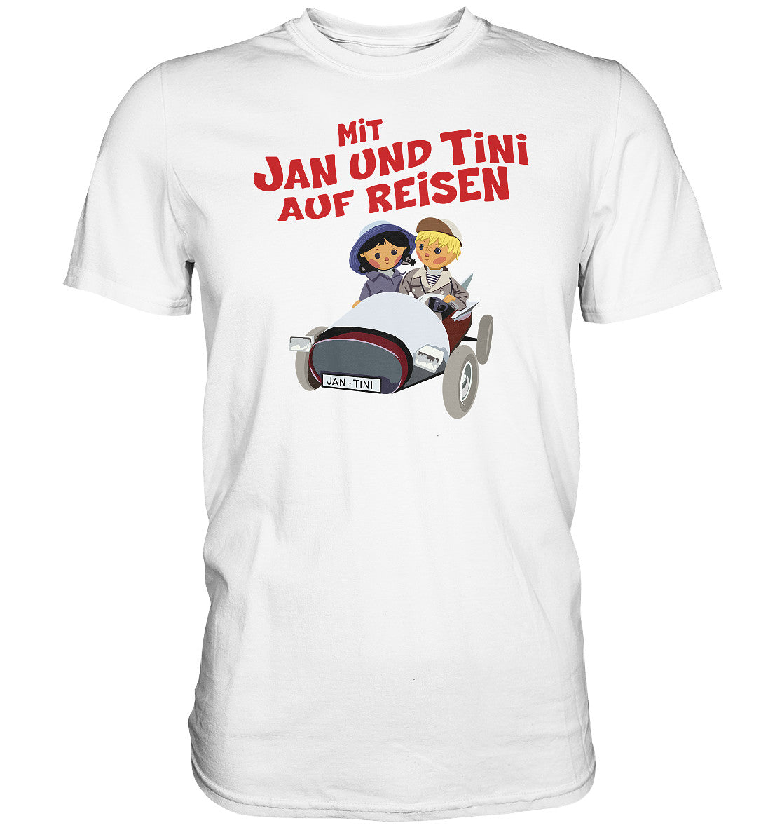 DDR Ostalgie Shirt Unisex • MIT JAN UND TINI AUF REISEN