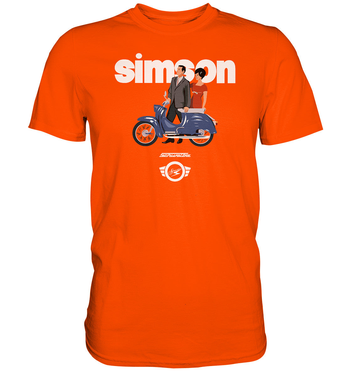 DDR Ostalgie Shirt Unisex • SIMSON SCHWALBE - ORIGINAL WERBUNG 1964