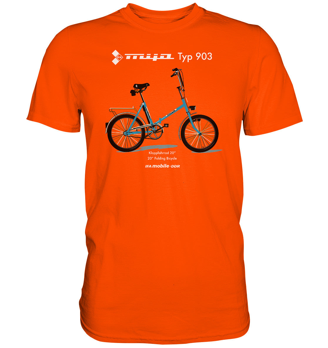 DDR Ostalgie Shirt Unisex • MIFA KLAPPRAD TYP 903 - ORIGINAL WERBUNG