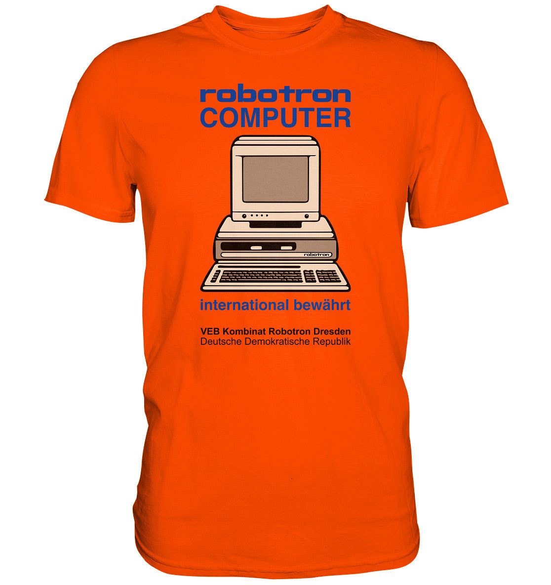 DDR Ostalgie Shirt Unisex • ROBOTRON COMPUTER DRESDEN