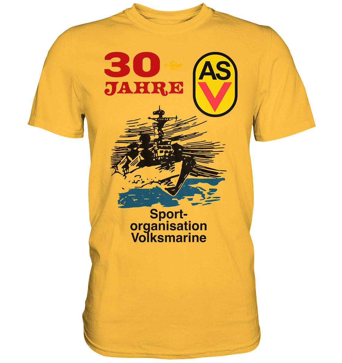 DDR Ostalgie Shirt Unisex • ASV - SPORTORGANISATION VOLKSMARINE