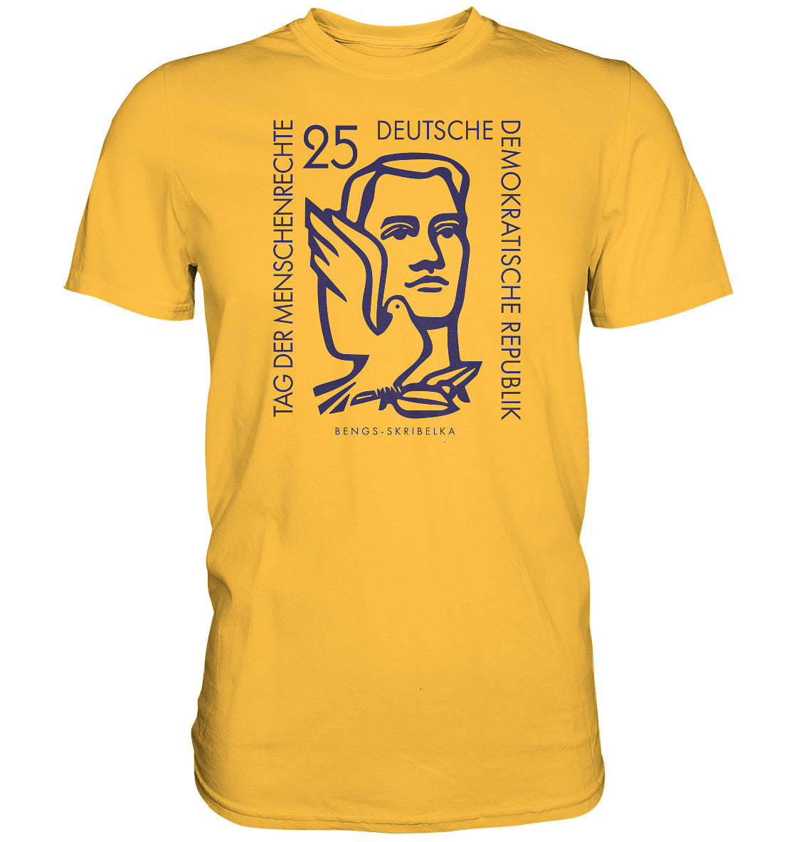 DDR Ostalgie Shirt Unisex • DDR BRIEFMARKE - TAG DER MENSCHENRECHTE