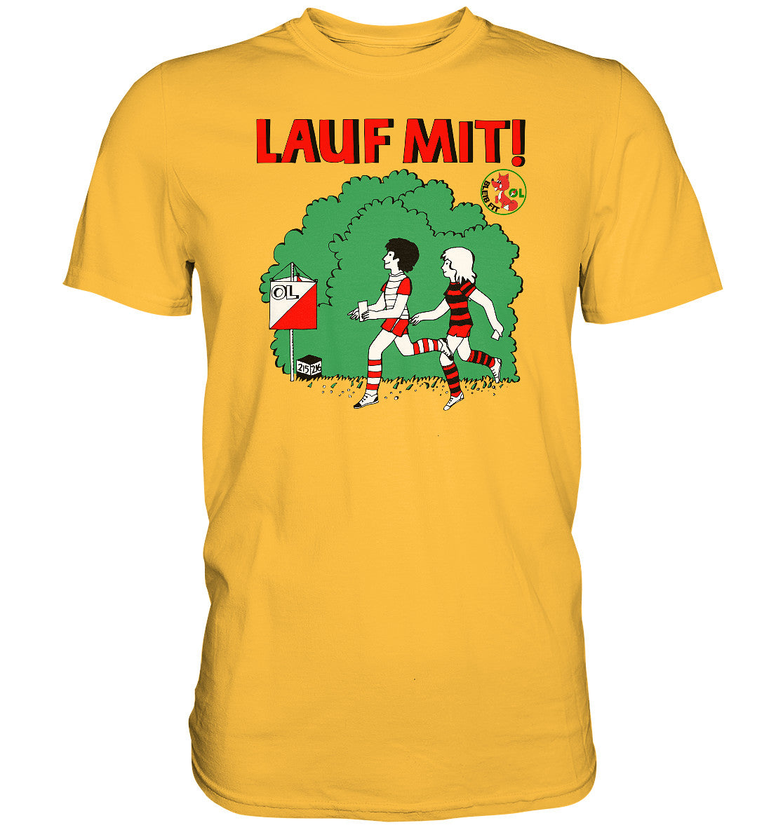 DDR Ostalgie Shirt Unisex • LAUF MIT - BLEIB FIT (DFF)