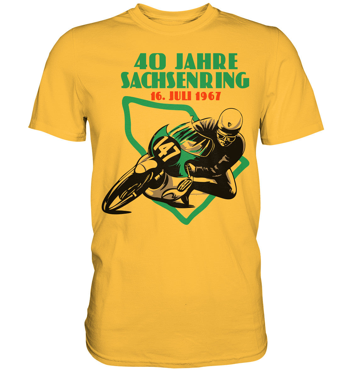 DDR Ostalgie Shirt Unisex • 40 JAHRE SACHSENRING 1967