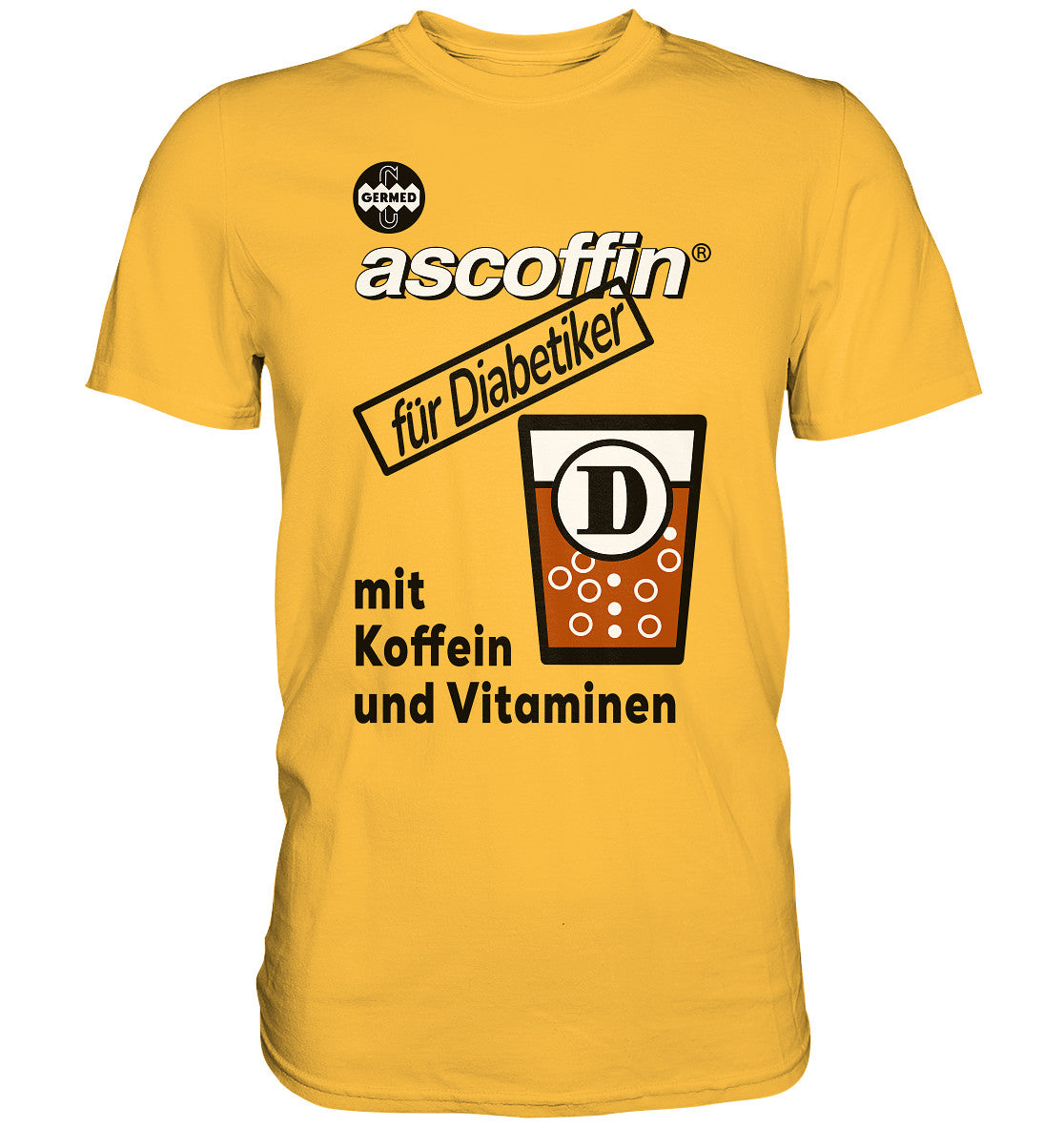 DDR Ostalgie Bio-Shirt Unisex • GERMED ASCOFFIN DIABETIKER