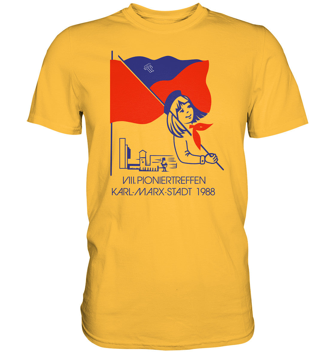 DDR Ostalgie Shirt Unisex • 8. PIONIERTREFFEN KARL-MARX-STADT 1988