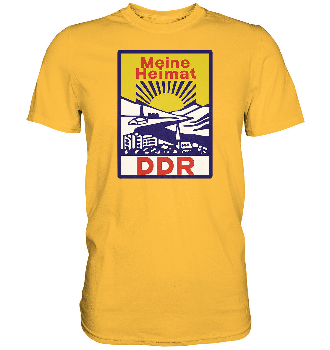 DDR Ostalgie Shirt Unisex • MEINE HEIMAT DDR