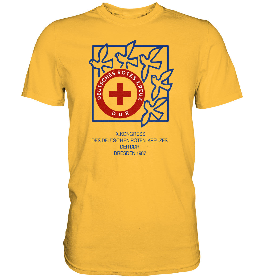 DDR Ostalgie Shirt Unisex • KONGRESS DES DRK DRESDEN 1987