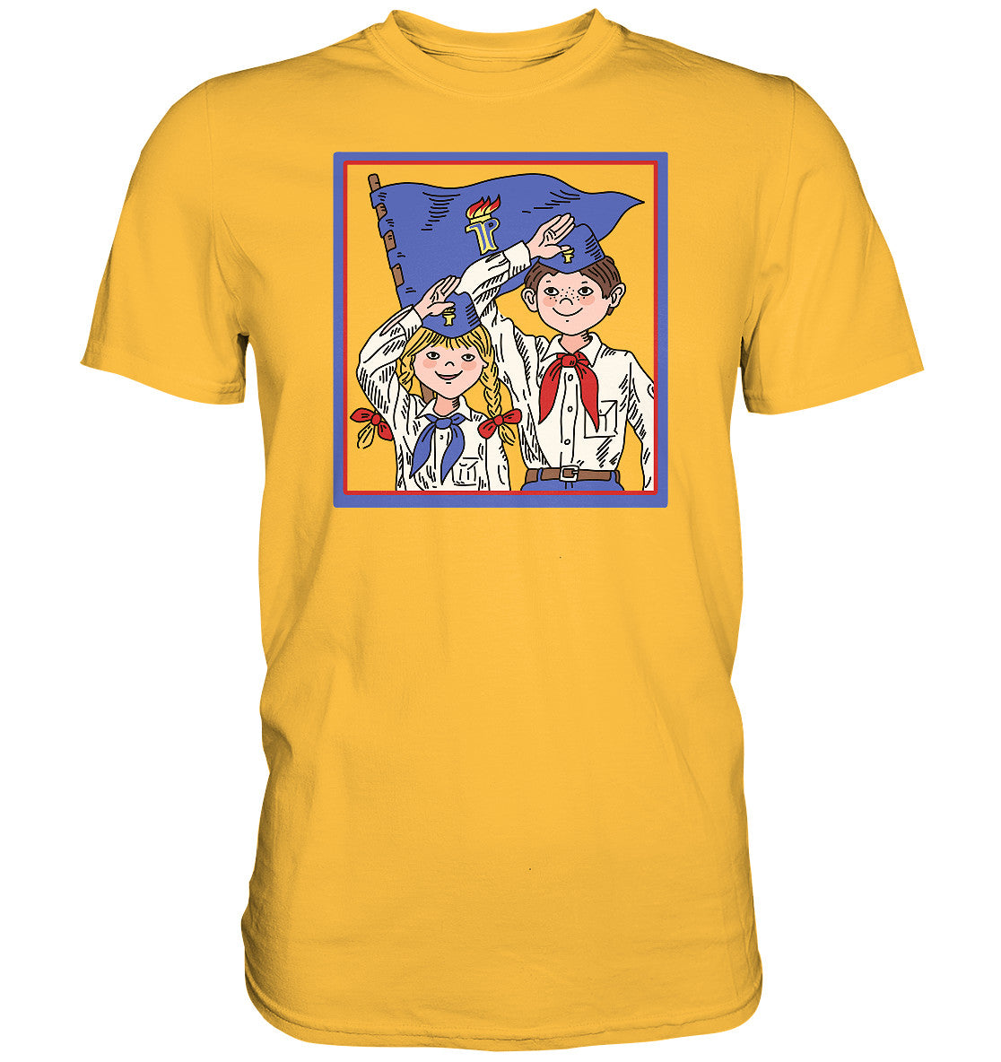PREMIUM SHIRT UNISEX • JUNGE PIONIERE - ORIGINAL ILLUSTRATION
