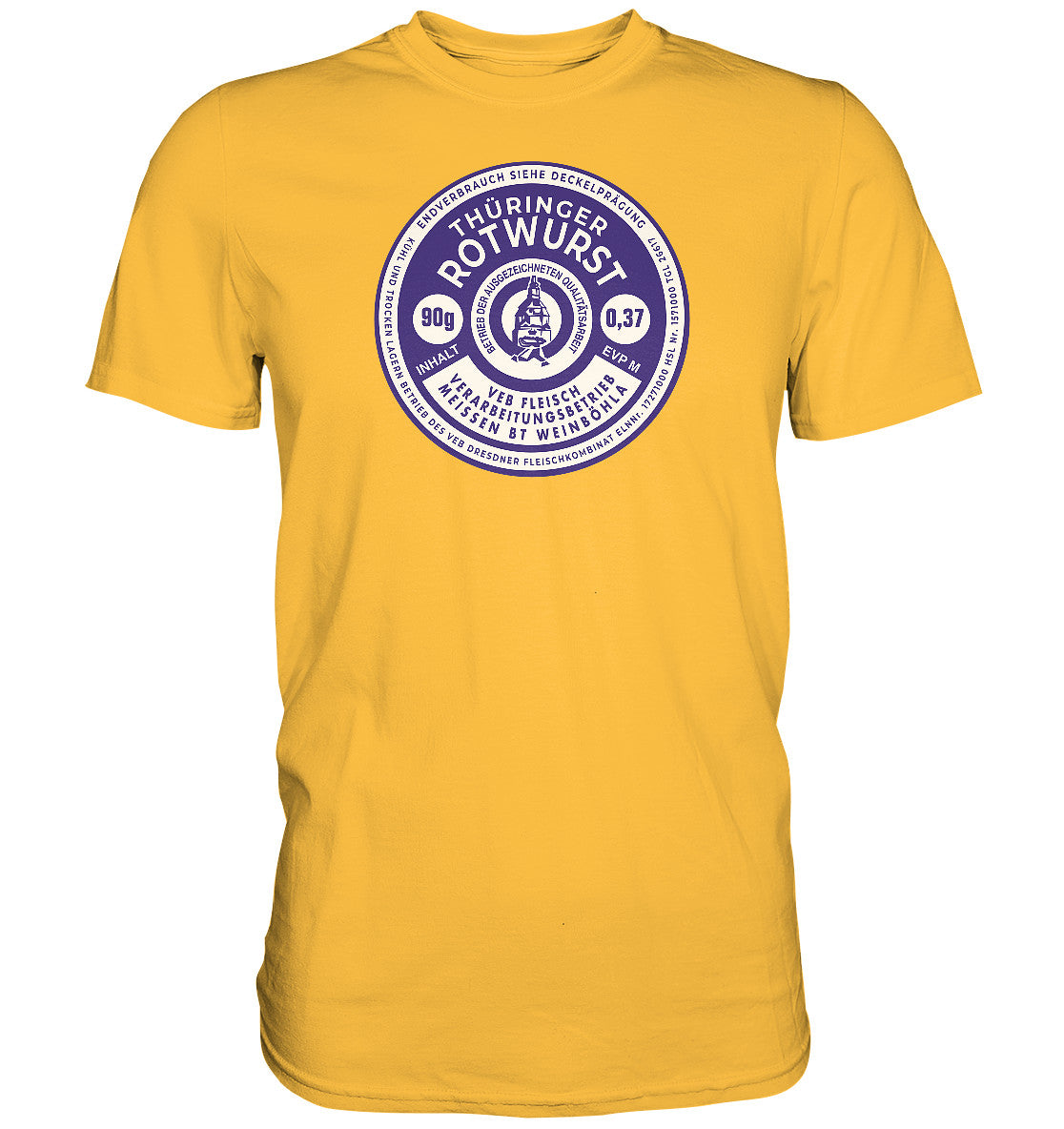 DDR Ostalgie Shirt Unisex • THÜRINGER ROTWURST KONSERVE