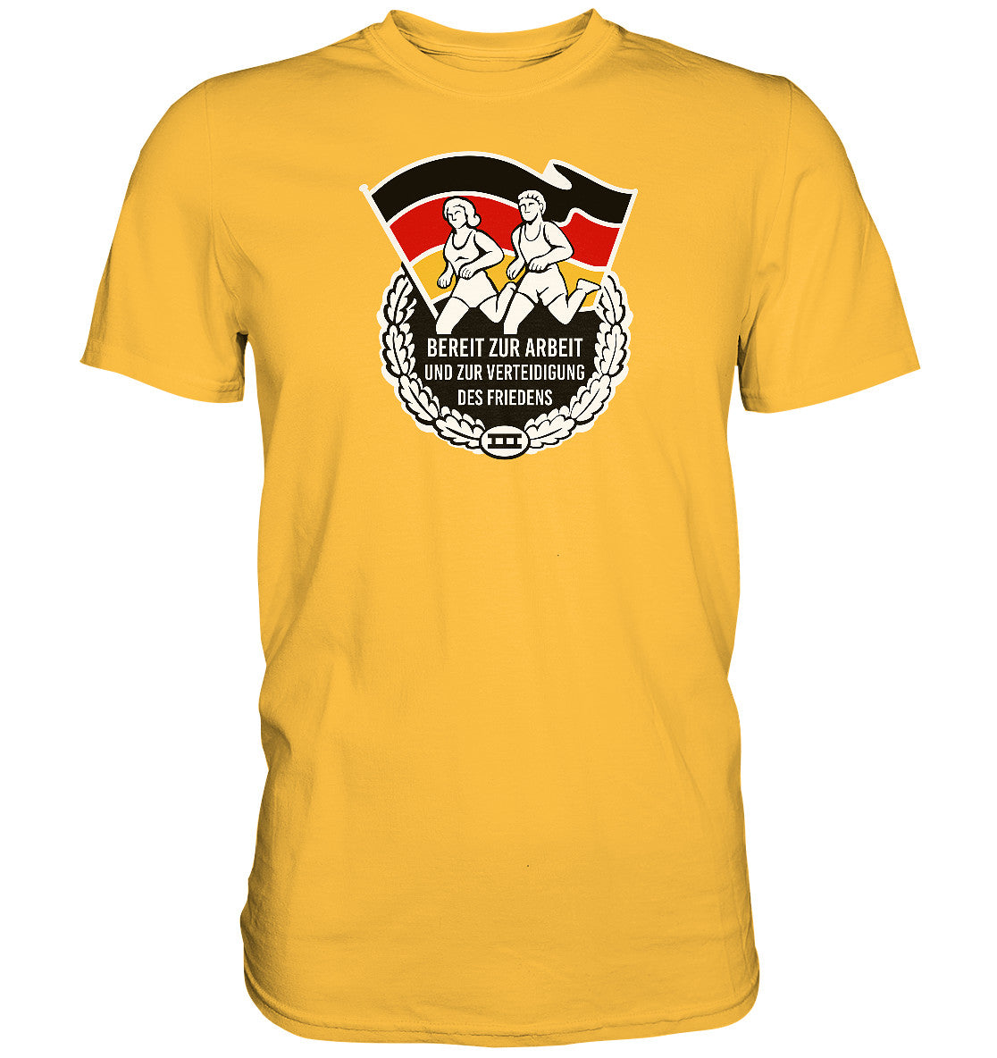 DDR Ostalgie Shirt Unisex • ORDEN - BEREIT ZUR ARBEIT UND ZUR VERTEIDIGUNG