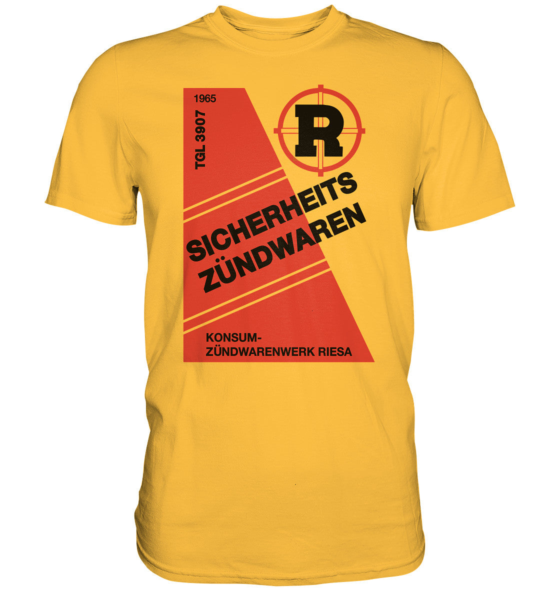 DDR Ostalgie Shirt Unisex • RIESA SICHERHEITSZÜNDWAREN