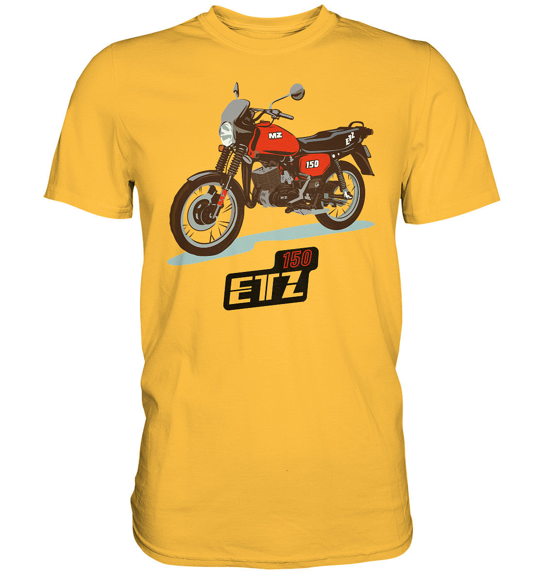 DDR Ostalgie Shirt Unisex • MZ ETZ 150 ROT (ORIGINAL DDR-PLAKAT)