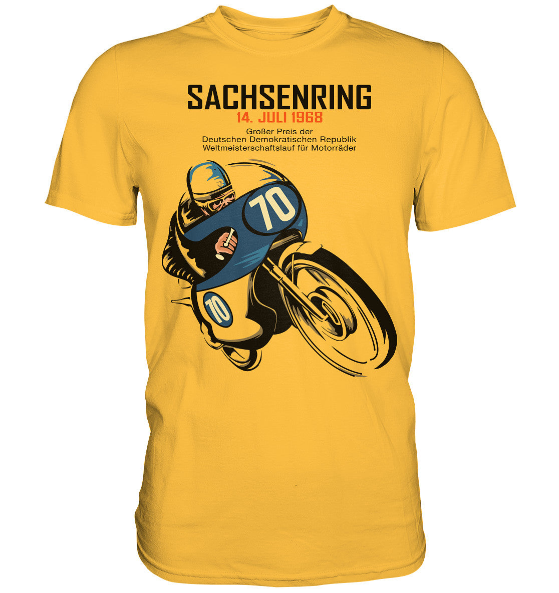 DDR Ostalgie Shirt Unisex • SACHSENRING 1968 - GROSSER PREIS DER DDR