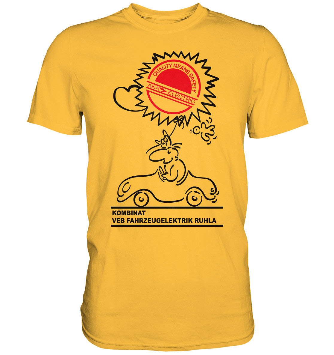 DDR Ostalgie Shirt Unisex • AKA ELEKTRIK - VEB FAHRZEUGELEKTRIK RUHLA