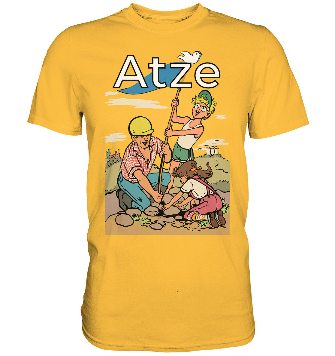 DDR Ostalgie Shirt Unisex • ATZE - TITEL FRIEDENSFLAGGE